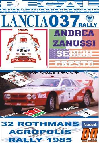 Decal lancia 037 rally - decal,