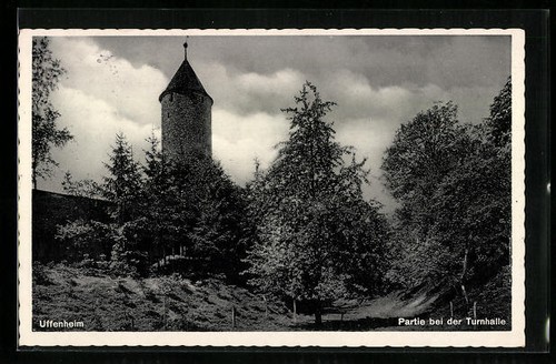 Cartolina uffenheim torre - cartolina, uffenheim,