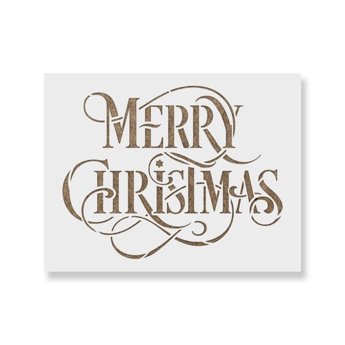 Stencil buon natale - stencil,