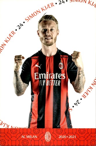 Cartolina calcio milan - ac,