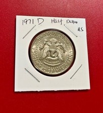 1971 D Kennedy Mezzo Dollaro -