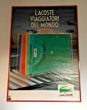 poster manifesto lacoste con cornice vintage anni 80 collezione occhipinti&sisar
