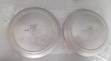 2 Coppe ruota in alluminio per Fiat 1100 T /1100 103 bauletto prima serie /241