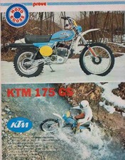 advertising Pubblicità TEST MOTO KTM 175 GS 1977-REGOLARITA EPOCA VINTAGE ENDURO