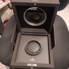 Scatola orologio HUBLOT originale legno nera BOX custodia