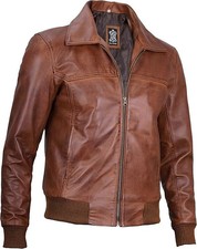 Bomber uomo in vera pelle