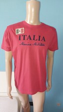 T SHIRT MANICA CORTA UOMO COLOR ROSSO MARCA MARINA MILITARE TAGLIA M 100% COTONE