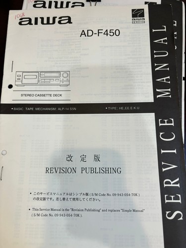 Aiwa f450 adf450 manuale di - ad-f450,