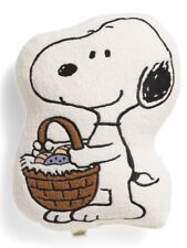 Peanuts Snoopy Pasqua e Pasqua Cesto snoopy Sherpa Cuscino Decorativo 14x17 NUOVO