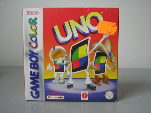 Game boy color uno - game,
