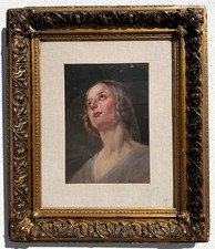 Dipinto Antico Olio su Tela
