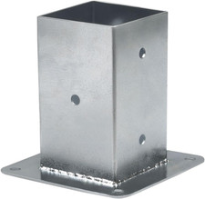 - Staffa Di Fissaggio Quadrata 72Mm per Recinzioni E Pali | Acciaio Zincato Dure