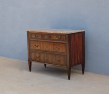 Comò cassettone Luigi XVI lastronato in palissandro e mogano, primi '800!