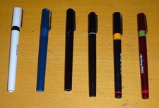 Lotto 6 Penne per disegni tecnici Rotring Rapidograph Reform Staedtlaer Isonorm