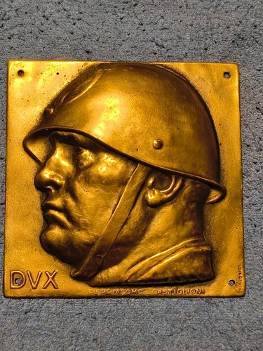 Busto elmato benito mussolini - busto,