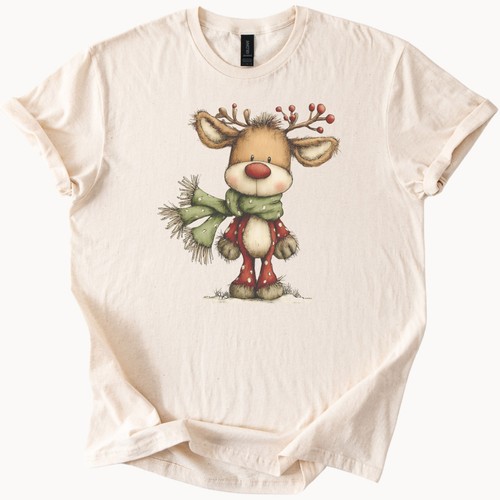 Shirt grafica renna con - t-shirt,