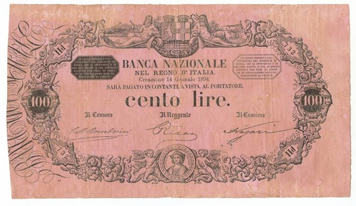 100 lire banca nazionale - 100,