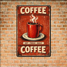 Rustic Cafe Vintage Coffee Tin