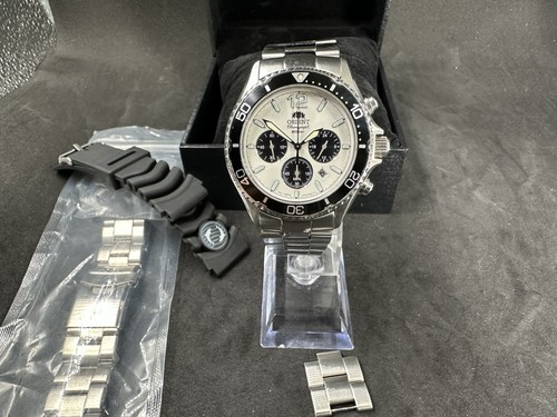 Orient mako cronografo panda - orient,