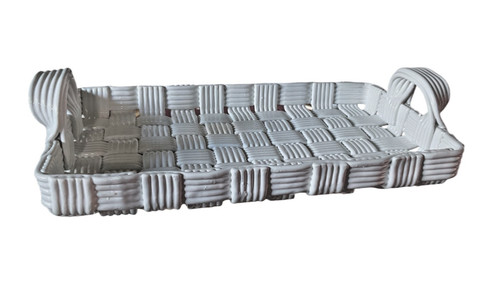 Vassoio cesto ceramica