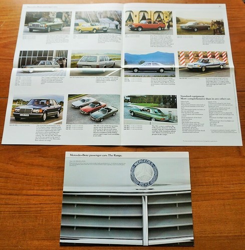 Poster brochure mercedes 1980 - poster,