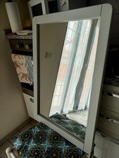 SPECCHIO A PARETE-INGOMBRO 55x80-SPAZIO LUCE-45x70-CORNICE SPESSA 5CM-LEGNO+PVC