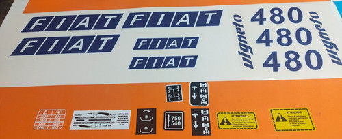 Adesivi decalcomanie fiat 480 - decalcomanie,