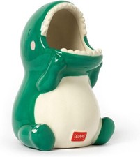 Legami - Desk Friends - Portapenne In Ceramica - Dino - Da Scrivania - Bambini