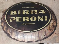 Targa pubblicitaria Smaltata birra Peroni - Anni 60
