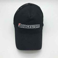 Cappello berretto camionista baseball ricamato Bridgestone gancio-anello rete posteriore nero