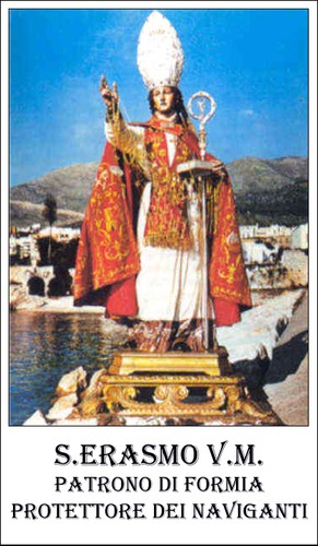 Santino holy card sant erasmo - holy,
