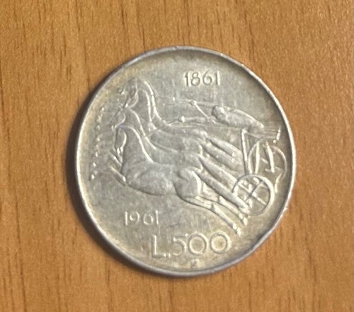 Moneta 500 lire - 500, bighe
