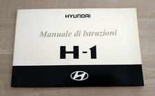 Hyundai H-1 Furgone Minibus Cassonato Libretto Uso e Manutenzione 2000 Italiano