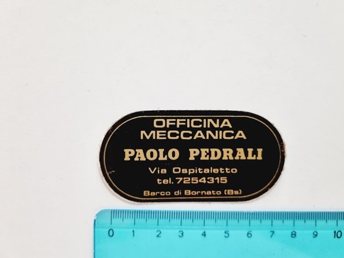 Adesivo officina paolo pedrali - officina,