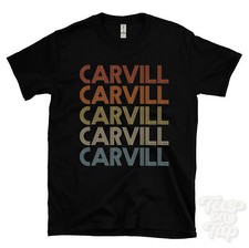 CARVILL REPEATED RETRO STYLE T-SHIRT mens & womens novelty cool name gift