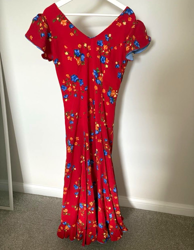 Abito flamenco rosso spagnolo