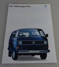 Depliant / Brochure VW T3 Bus