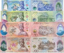 Brunei Set 4 UNC 1 5 10 100