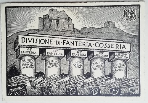 Cartolina divisione - cartolina,