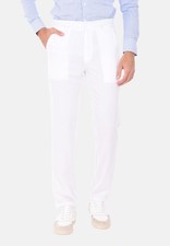 Men pants 100 linen regular - pants,