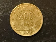 moneta da 200 lire repubblica