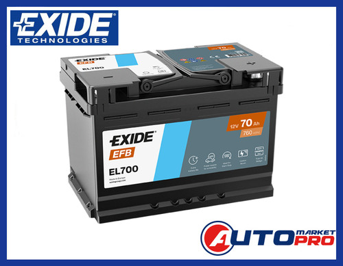 Batteria auto exide - auto, efb