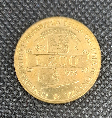 Moneta lire 200 anno - da,
