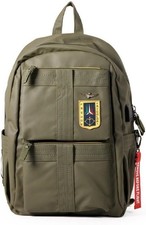 Aeronautica Militare Linea Frecce Zaino PortaPC in Tessuto Tecnico gommato Verde