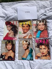 Riviste Moda VOGUE america 1986. Lotto di 6 riviste.