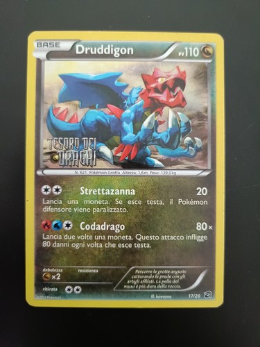 Carta pokemon druddigon - carta,