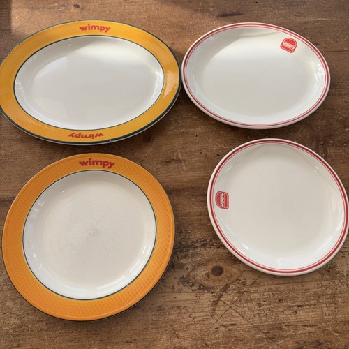 Wimpy china plates yellow - 4,