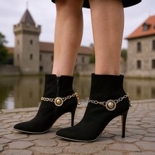 Donna Oro Metallo Catena 2