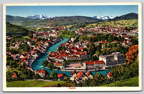 Cartolina epoca 1930 baden - d'epoca,