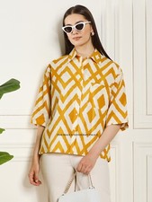 Donna Oversize Camicie Mezza